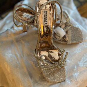Badgley Mischka Glitter Heels